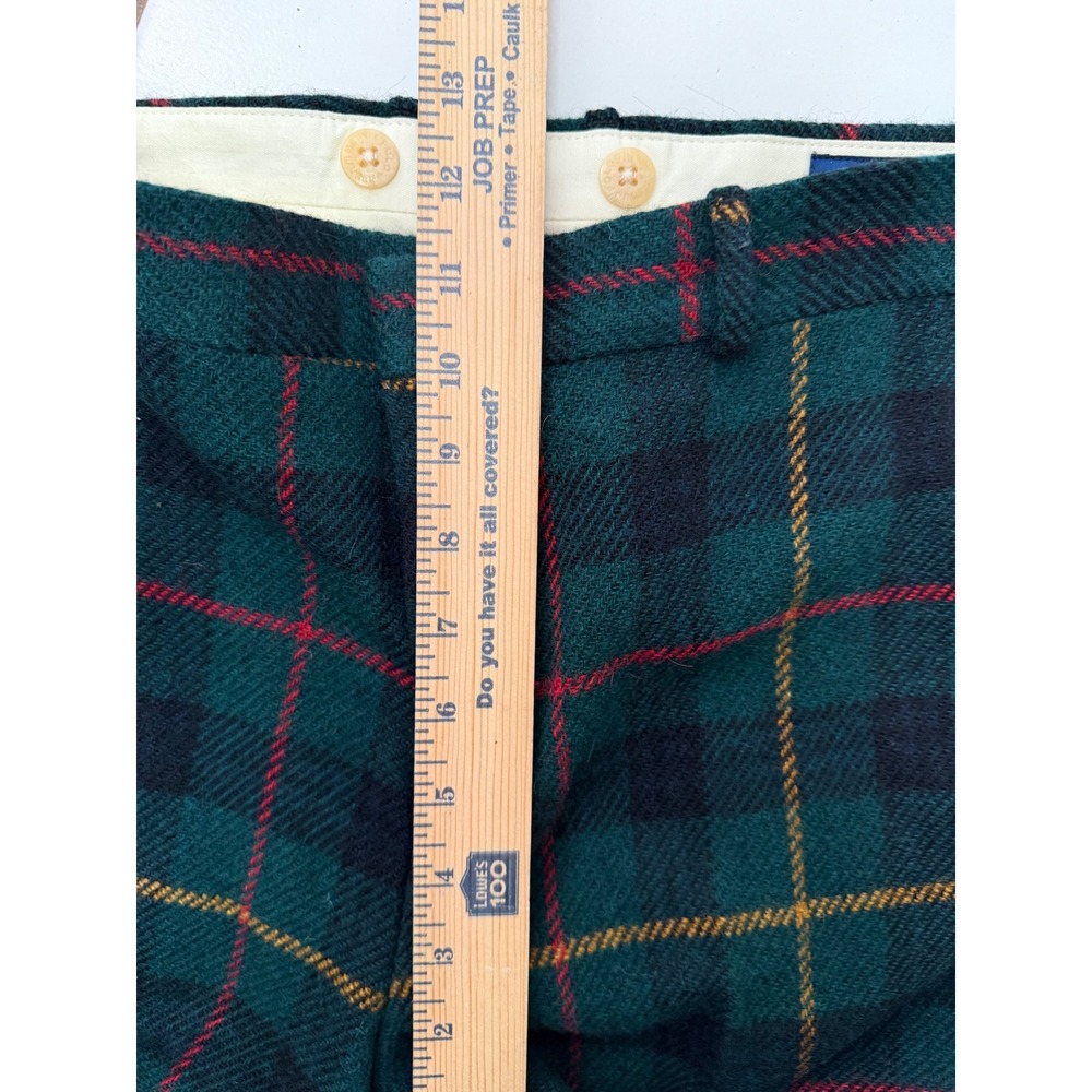 Polo Ralph Lauren Tartan Wool Trousers 100% Wool Pants womens 30" - Picture 9 of 12